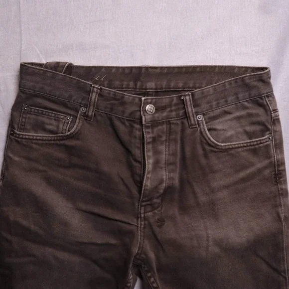 Ksubi‎ Mens Brown Denim Jeans Slim Fit Detailed Stitching Size 32 Rare - Picture 7 of 14